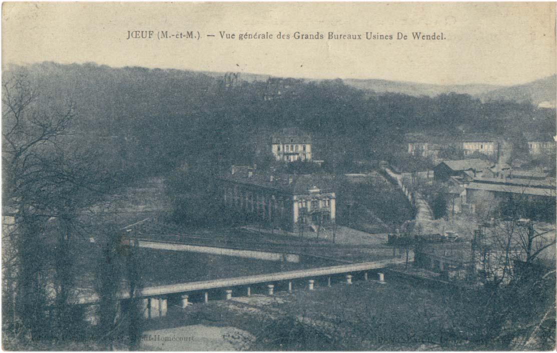 Vue générale des Grands Bureaux Usines De Wendel